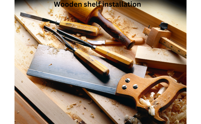 Wooden shelf installation in Hosur Road, Bangalore