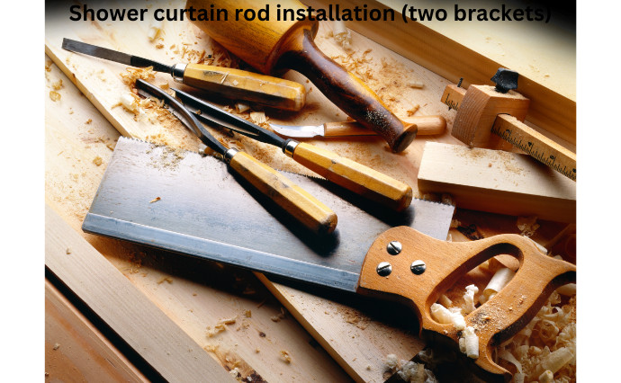 Shower curtain rod installation two brackets in Nagpur – Plumber by Simplibook